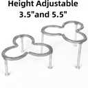 Desyeryamimi Camping, Campfire, Dutch Oven Tripod, Table For Cooking-Steel Horseshoes,with Adjustable Height Legs- Ideal for Campfire Cooking and Cast Iron Dutch Oven(10"X 10")