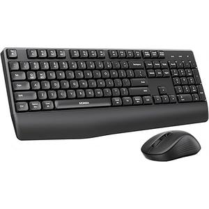 seenda Wireless Bluetooth Keyboard and Mouse Combo, COE200 Ergonomic Wireless Keyboard Mouse with Wrist Rest, MultiDevice Connection, FullSize, Compatible for Computer/Laptop/Mac/MacBook, Black