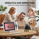 Digital Otoscope with 4.5" HD Screen, Ear Wax Removal Tool Kit with Camera, 3.9mm Ear Scope, No App or WiFi Needed, 32GB Card, Visual Ear Cleaner for Adults, Kids & Pets, Photo and Video