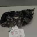 Baruisi Curly Wavy Grey Wigs for Women Medium Long Synthetic Modern Cosplay Hair Wig