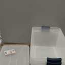 Rubbermaid Cleverstore 95 Qt Clear Storage Bins with Lids, 4-Pack, Stackable, BPA-Free, Made in USA