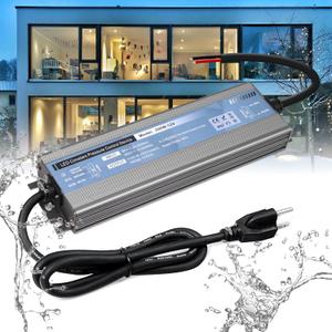 QNNP LED Driver 200 Watts 12V DC Low Voltage Transformer Waterproof IP67 Power Supply Transformer Adapter AC 100V-120V to 12V DC, LED Power Supply for Indoor Outdoor LED Lighting