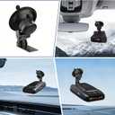 Radar Detector Mount,Car Windshield &Dashboard Suction Cup Bracket,Suitable for UNIDEN R1 R2 R3 R4 R7 DFR3 DFR6 DFR7 DFR8 DFR9 Radar Detector (Only Applicable to Uniden Models),Easy to Install