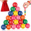 21Pcs Colorful Magnet Stone Ball Fidget Toy, DIY Hematite Stones Toys for Adults, Science Kit for Anxiety Relief, Magnetic Rattle Snake Birthday Easter Gift Egg Filler Stuffer Party Favors