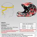 Kids Bike Helmet with Chin Guard, Adjustable Detachable Childrens Full Face Helmet for Girls and Boys, Cycling Helmets Skateboard, Scooter