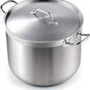 Cooks Standard 02616 Professional Grade Lid 30 Quart Stainless Steel Stockpot, Silver
