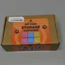 2ME Cat and Dog Food Storage Containers with Lids, 6-Pack 100% Silicone 4oz Each, with Dual-Ended Scoop  Keeps Wet Can Food Fresh, Odor-Resistant,Freezer, Microwave & Dishwasher Safe