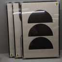 Large Framed Neutral Black and Beige Wall Art, 3 Piece Modern Canvas Prints Paintings Artwork for Walls, Minimalist Boho Geometric Pictures Wall Decor for Living Room Bedroom Home Office 20x30 In