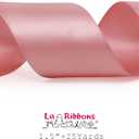 4 x LaRibbons 1 1/2 Inch 25 Yard Double Faced Satin Ribbon,Dust Pink Satin Craft Fabric Ribbon for Gift Wrapping Floral Bouquets Wedding Party Decoration