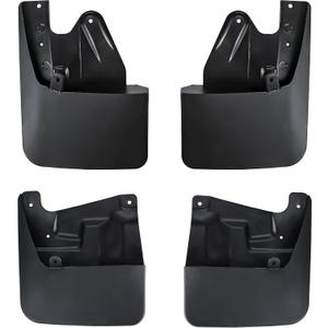Amooca Mud Flaps Customized for Toyota Tundra 2022 2023 2024 2025 No-Drill Splash Guards Mudguards with Hardware Front & Rear Set of 4 Excludes SR Models (Black)