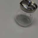 400ml (13.52 oz) Glass Teapot with Stainless Steel Strainer, Clear Teapot for Stovetop, Home, Office or Solo Tea Drinking