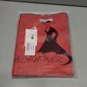 Women's Short Sleeve Cropped Cardigan Button Down Sweater Lightweight Knit Shrugs (Red, XL)