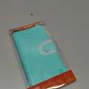 Bocasal Wallet Case for iPhone 14 Plus, RFID Blocking Magnetic Flip Case with Card Slots Holder Kickstand Wrist Strap, PU Leather Folio Shockproof Protective Cover 6.7 Inch (Light Blue)