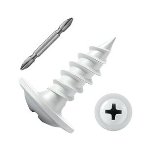 #8 x 1/2" Wood Screw 230Pcs White Alloy Steel Standard Thread Phillips Truss Head Fast Self Tapping