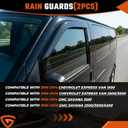 Rain Guards Fit for 1996-2026 Chevy Express Van 1500 & GMC Savana 2500 3500