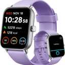 Gydom Smart Watches for Women for Android & iPhone, Alexa Built-in, 1.8" Smartwatch with Heart Rate/SpO2/Sleep/Stress, IP68 Waterproof Fitness Tracker, 100+ Sports Modes, Purple