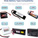 Tenergy 1S-6S Digital Battery Pack Charger for Li-Fe/Li-PO/NiCd/NiMH Packs Balance Charger Discharger w/Tamiya/JST/EC3/HiTec/Deans Connectors + Lipo Bag