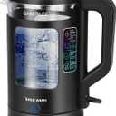 Electric Kettle, 1.8L Glass Tea Kettle with Keep Warm Function
1500W Fast Boil hot water kettle with Filter, Auto Shut Off, Boil-Dry Protection, Wide Opening, Borosilicate Glass, BPA-Free