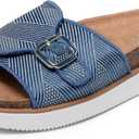 Skechers Women's Lifted Comfort-Restless Wave Slide Sandal, US 9