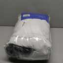 MIULEE White Pinch Pleated 100% Blackout Linen Curtains 96 Inch Length 2 Panels Set, Black Out Memory Trained Pleat Curtains Light Blocking Room Darkening Drapes for Bedroom Living Room Window