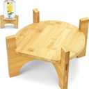 Drink Dispenser,Water Dispenser And Beverage Dispenser Stand(Natural Bamboo).Fit Max 8.66 Inch Glass Drink Dispenser,Water Jugs,Glass Water Pitcher.Ideal for Home, Parties, and Catering Events.