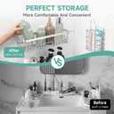 Veken Shower Caddy 6-Pack, Family Choice Award Winner, Large Wall Mounted Shower Rack, Bathroom Shelves Over Toilet, Organizer Storage Accessories with Soap Dish & Toothbrush Holder, Silver