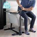 Able Life Tray Table, 360° Swivel Table with Cup Holder, Adjustable Height, Extra Large TV Tray for Eating, Laptop Desk for Couches, Chairs, Recliners, Ergonomic Stand Assist Safety Handle for Elderly