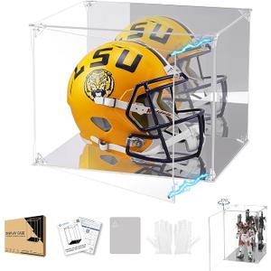 Clear Acrylic Display Case with Mirrored Back and Base, UV Protected Acrylic Box with Magnetic Door, Dustproof Display Box Showcase for Collectibles, Figures, Models, Toys (15x15x20 inch)