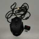 Redragon M908 Impact RGB LED MMO Gaming Mouse with 12 Side Buttons, Optical Wired Ergonomic Mouse with Max 12,400DPI, High Precision, 18 Programmable Macro Shortcuts, Comfort Grip (Black)