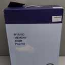 BSAFP Shredded Memory Foam Pillows for Sleeping Queen Size Set of 2, Adjustable Soft & Firm Bed Pillow for Side, Back and Stomach Sleeper with Double Use Washable Cover20x30