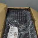 PUSDON 4-Tier Stackable Metal Storage Baskets, Anti-Rust Fruit Vegetable Rack, Dual Use Shelf for Kitchen, Home & Office, Black