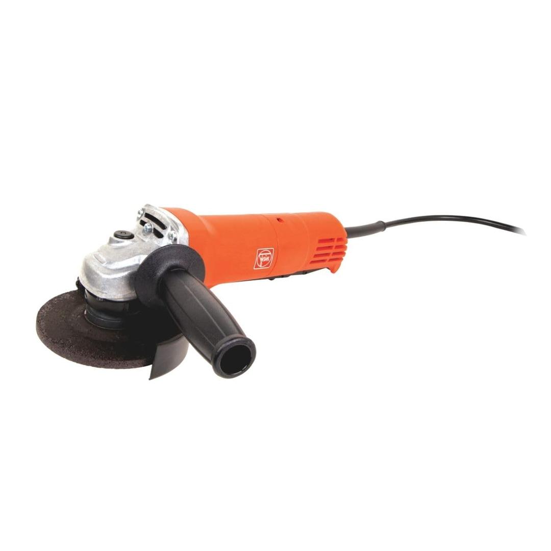 Fein 4-1/2" Compact Angle Grinder with 820W Motor and Paddle Switch - Advanced Safety Features and Dust Protection for Versatile Grinding and Cutting - WSG 7-115 PT - 72223160120