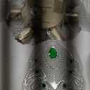 GlowHub Modern Glass Chandelier Gold 20" Crystal Chandelier, Round 3 Tier Pendant Light Fixture with Green Dotted and Pearl Beaded Luxury Design for Dining Room Living Room Bedroom Entryway Foyer