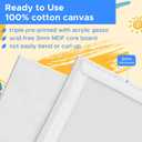 Canvas for Painting, 64 Pack Multi-Size Painting Canvas Board Art Supplies for Adult, Kid&Artist, 4x4 4x6 5x7 6x6 6x8 8x8 8x10 10x10 9x12 11x14 Primed Canvases for Acrylic, Oil, Watercolor