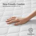 Beautyrest Cotton Blend Heated Mattress Pad Secure Comfort Technology - Luxury Quilted Electric Mattress Pad with Deep Pocket - 5-Setting Heat Controllers, Queen, White