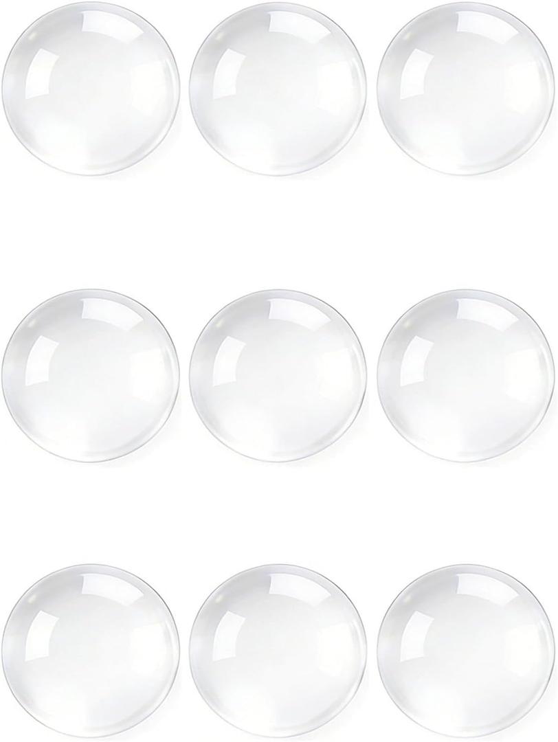 8 x 9pcs Wall Bumpers, Door Stoppers, Clear Wall Protectors, Door Bumpers for Doorknob, Furniture Bumpers,Reducing Noise,Protecting Walls, Used for Entrance Door,Cabinet Door,Fridge Door(25*25mm) (25*25mm(0.98*0.98in))