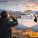 Binoculars for Adults | Compact Small Mini Travel Binocular for Bird Watching High Powered Electronics Cruise Ship Essentials Norwegian Alaska Must Haves Hiking Camping Gear a by VULNESS (Black, 8X21)