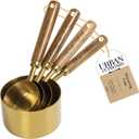 Measuring Cups, Gold, Standard Measurements, Set of 4