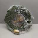 Christmas Wreath Artificial Wreath with Bells, Bows and 50 LED Lights, Festive Decoration for Front Door & Outdoor Use