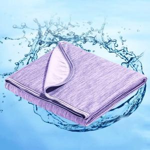 Marchpower Cooling Blanket for Hot Sleepers Kids, Arc-Chill Cool Throw Blanket with Double-Sided Design, Japanese Cooling Fiber Absorbs Body Heat, Lightweight Soft Blanket for Baby Sleeping Travel (Throw 51"X67", Purple)