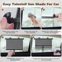 Car Window Shade for Side Windows, 2 Pack Sun Shade Retractable for Car Blocks Heat and UV Rays Glare Protection Roller Sunshade Visor for Baby, Kids, Pets, Passengers