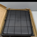 MidWest Homes for Pets Small Wabbitat Rabbit Cage, Grid Mesh Floor, Removable Tray, Top & Front Door Access, Rust Resistant Finish, No Tools Required (25.0"L x 19.0"W x 20.0"H, Black)