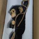 The Enchanted Garden Hanging Monkey on Rope Statue Outdoor Animal Ornaments Home Decor Gardening Gifts