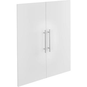 ClosetMaid SuiteSymphony Wood Closet 25-Inch Door Set Pair, Add On Accessory, Modern Style, for Storage, Clothes, Pure White/Satin Nickel