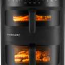 DualZone 4-in-1 Stacked Air Fryer - 11.6qt Capacity, with Sync Cook and Sync Finish - 4 Pre-Programmed Air Fry Settings, Black, XXL 11.6 Qts total capacity