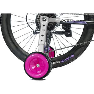 MOSHAY Roll Over Image to Zoom in Bicycle Training Wheels Fits 16 18 20 22 24 inch Variable Bike (rose)