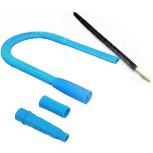 Upgraded Dryer Vent Cleaner Kit, Universal Dryer Vacuum Hose Attachment for All Vacuums, 31.5 Inch Flexible Hose for Deep Cleaning, Removes Lint & Clogs(Vacuum hose and brush)