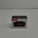 Timex Alarm Clock with Large Display, Digital Alarm Clock for Bedroom Includes 120V Universal Power Adapter (T121B - Black)