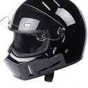 CRG Full-Face Motorcycle Street Bike Fiberglass Helmet DOT Certified ATV-1 - Parent (5 XL, Black)
