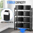 4 Tier Dumbbell Rack, Weight Rack for Home Gym, 15"D x 25"W x 35"H